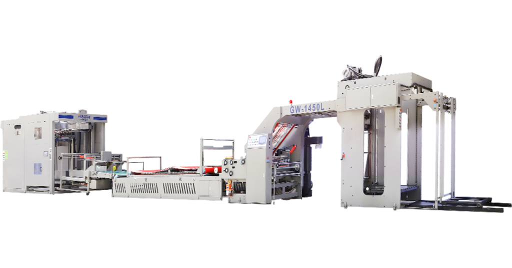Laminator seruling berkecepatan tinggi dengan penumpuk flip flop