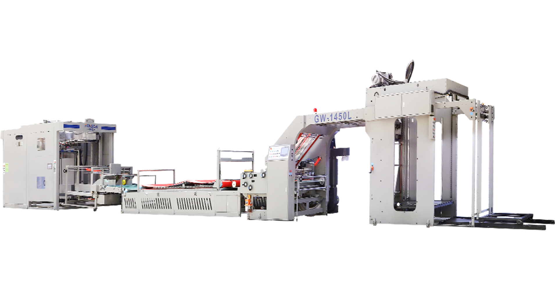 Laminator seruling berkecepatan tinggi dengan penumpuk flip flop